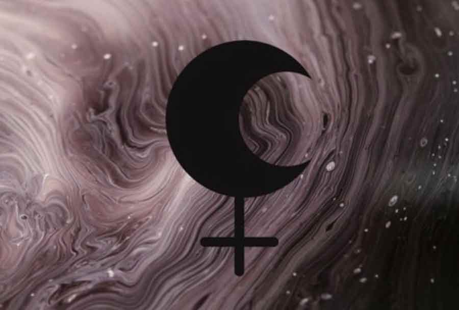 астрологічний символ чорного місяця (Ліліт)